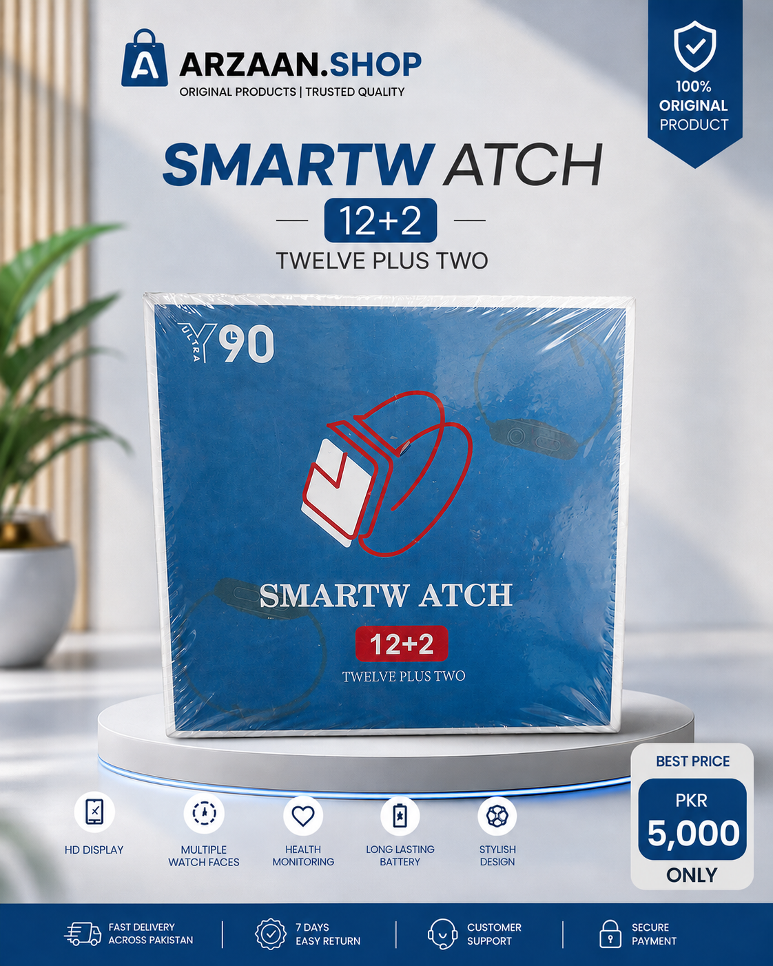 Y90 Ultra Smartwatch 12+2 ⌚